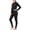 Black, variant on Women's Fleece Thermal Underwear Set Lightweight Warm Base Layers Long Johns for Hiking Skiing Diving, Blue L