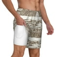 thumbnail image 3 of Balery Vineyard Landscape 1 Mens Swim Trunks Swim Shorts for Men Quick Dry Inseam Beach Shorts with Compression Liner Pocket-X-Large, 3 of 9