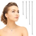 thumbnail image 2 of Necklace Extension Chain 4Pcs Stainless Steel Shiny Lobster Buckle for Handmade Enthusiasts Crafting, 2 of 8
