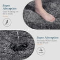thumbnail image 4 of Walensee Shag Bath Rug, Non Slip Bath Mat for Bathroom, 24"x36", Dark Grey, Machine Wash, 4 of 9
