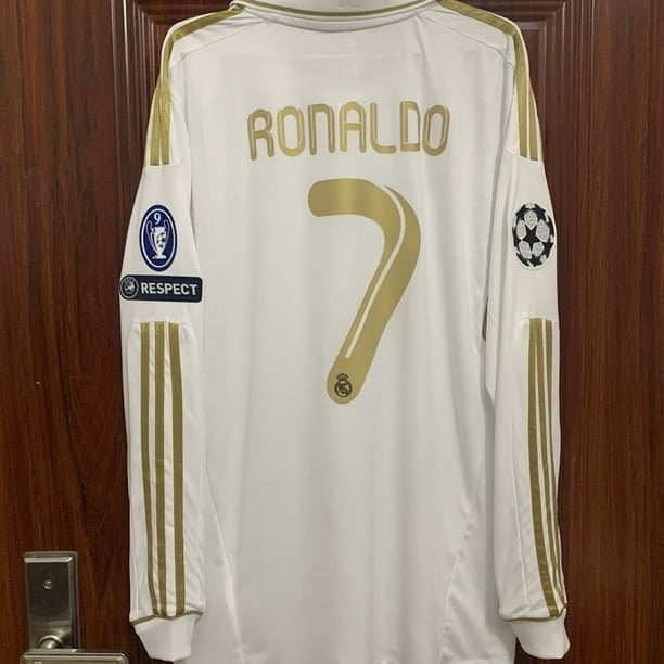 11 12 Camiseta De Fútbol Del Real Madrid En Casa RONALDO KAKA Manga Corta/Larga Retro Tailandia Hombres Camisetas
