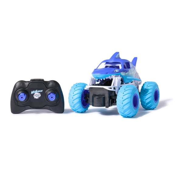 Monster Jam, Megalodon Ice RC Monster Truck in 1:24 Scale, Kids Toys for Boys