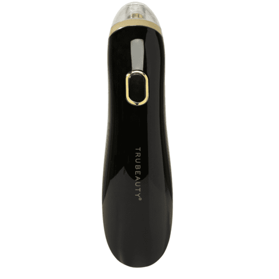 Trubeauty - Microderm Rechargeable Blemish System Reduce Pores Extractor Tools 5-Head - Black 1-Pack