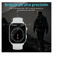 thumbnail image 4 of Reloj Inteligente, Ip68 Brújula Batería De Larga Smartwatch Hombres Xtellar blanco, 4 of 4