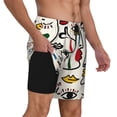 thumbnail image 2 of Fotbe Aabstract Eyes Men’s Swim Trunks Quick Dry Swim Shorts Board Shorts with Mesh Lining-Large, 2 of 9