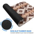 thumbnail image 6 of Long Mouse Pads for Desk,Brown Geometric Boho Pattern Desk Mats on Top Of Desks, Desk Mouse Pad Extra Large with 3mm Non-Slip Base and Stitched Edge for Gaming,Office,Work,Home 31.5"x15.7", 6 of 6