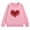 Pink, variant on Ruyang Kid Girl Valentine’s Day Sweatshirt Cute Love Hearts Prints Shirt Crewneck Long Sleeve Lightweight Pullover Sequin Tee Tops