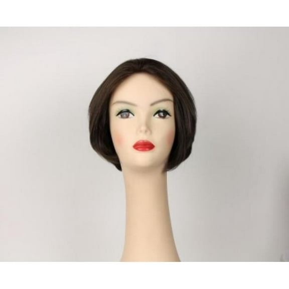 European Human Hair Freeda Wig Dark Brown Dorothy With Highlights Size Large