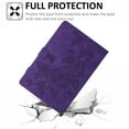 thumbnail image 4 of Dteck Folio Case for Amazon Fire HD 10 Tablet (9th/7th Generation, 2019/2017 Release), Embossed Butterfly PU Leather Slim Fit Stand Cover with Card Holder,Purple, 4 of 5
