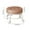Coffee, variant on YOTQUSKI Low Rolling Stool, Small Sitting Stool, Round Stool, Low Stools for Sitting, Ergonomic Faux Leather with 360° Swivel for Home, Sewing, Shoe Changing