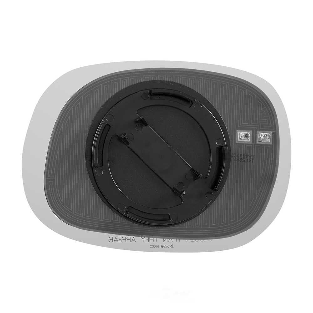 Burco Side View Mirror Replacement Glass with Motor Mount Plate - Clear Glass - 3239HRSG