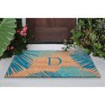 thumbnail image 2 of Liora Manne Dwell Palm Border Outdoor Mat Blue D, 2 of 2