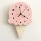 thumbnail image 4 of Reloj de helado nórdico para el hogar, reloj silencioso de dibujos animados, decoración de pared, reloj para habitación de niños, reloj suave, 4 of 6