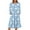 Sky Blue, variant on Women's Christmas Printed Fashionable Loose Round-Neck Dress for Casual Comfort and Holiday Festivities with Vintage Print,Purple,S