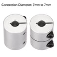 thumbnail image 4 of 7mm to 7mm Shaft Coupling 25mmx20mm Coupler Aluminum Alloy Joint Motor, 2 Pack, 4 of 5