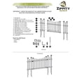 thumbnail image 2 of Zippity Outdoor Products ZP19028 Unassembled Madison Vinyl Gate Kit with Fence Wings, White, 2 of 11