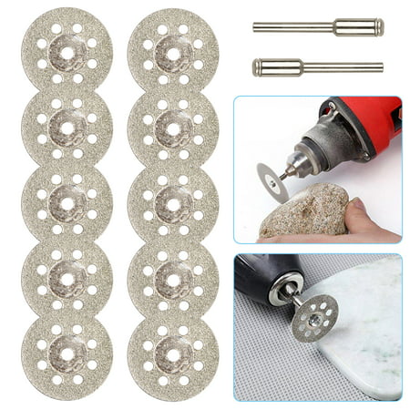 10PCS Diamond Cutting Wheel Saw Blades Cut Off Discs Set for Dremel Rotary