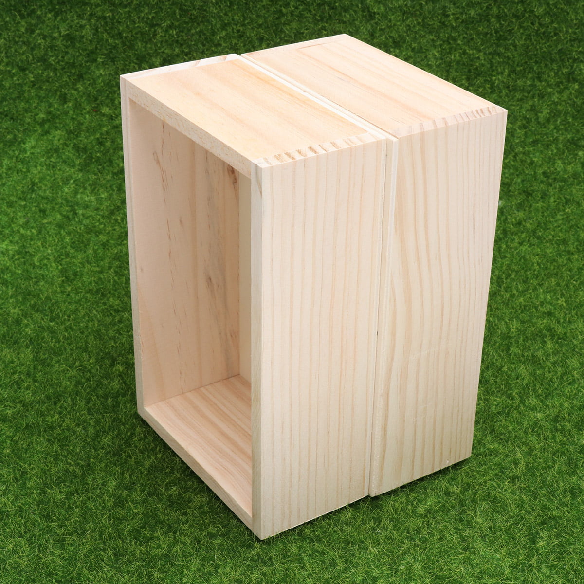 Earth-Tone Mini Wood Box: Simple and Versatile Storage Solution
