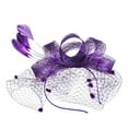 thumbnail image 3 of Coofit Bandeau de Fête avec Nœud pour Femmes avec Voile, 3 of 7