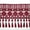 Altotux_CX005_burgundy, variant on 4" 12 Colors Teardrop Fringe Venice Floral Lace Trim Guipure By Yard (Burgundy)
