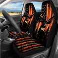 thumbnail image 2 of KUIFORTI American Flag Deer Car Seat Cover Set Comfortable Set 14 Pcs Aotumotive Interior Sets Car Armrest Cushion Non Slip Elastic Fabrics Fit Most Cars, Truck, Suv, or Van, 2 of 7