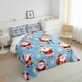 thumbnail image 3 of Manfei Santa Claus 2pcs Bedding Comforter Set,Christmas Snowflakes Twin Comforter Sets,Polka Dots Breathable Bedding Set,Super Cozy Cartoon Room Decor,Reversible, 3 of 8