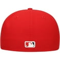 thumbnail image 4 of Men's New Era Red Los Angeles Angels Shadow Logo 59FIFTY Fitted Hat, 4 of 5