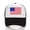 Black, variant on Visor Hats for Women USA Flag Adjustable Hat Size Strapback Breathable Trucker Caps Casual Peak Hat Sun Visor
