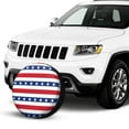 thumbnail image 2 of Kll American Patriotic Stars And Stripes Tire Cover,Universal Wheel Tire Cover For Trailer, Rv, Suv, Truck,Camper And Many Vehicle,(14 Inch), 2 of 7