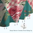 thumbnail image 6 of Pioneer Flower Floral Print Pattern Shower Curtain 36"x72" ,Bathroom Decorative Shower Curtains Set with 12 Hooks,Modern Waterproof Washable Shower Curtain, 6 of 6