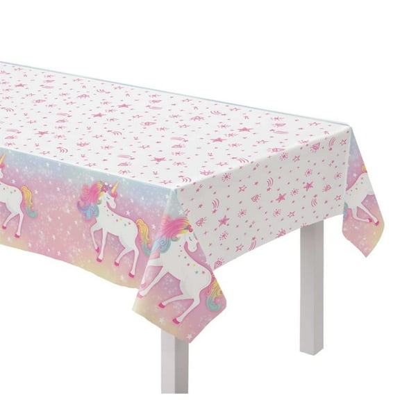 Amscan 570829 Enchanted Unicorn Plastic Table Cover