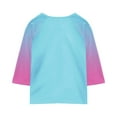 thumbnail image 4 of CCRFTGI Shirts for Girls Casual Purple Pink Raglan 3/4 Sleeve Shirt 2025 Summer Crewneck Gradient Top Going Out Lightweight Tops & Blouses,Purple Pink 15-16 Years, 4 of 4