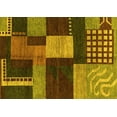 thumbnail image 1 of Ahgly Company Indoor Rectangle Abstract Yellow Modern Area Rugs, 8' x 12', 1 of 4
