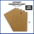 thumbnail image 2 of EcoSwift Brand Premium Medium Weight Natural Chipboard Pads Sheets .022" thick, 5 in. x 7 in., Brown, 200-Pack, 2 of 6