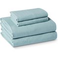 thumbnail image 1 of Brushed Microfiber Sheet Set, Extra Soft with Natural Texture, 4-Piece, King, Blue, 1 of 10