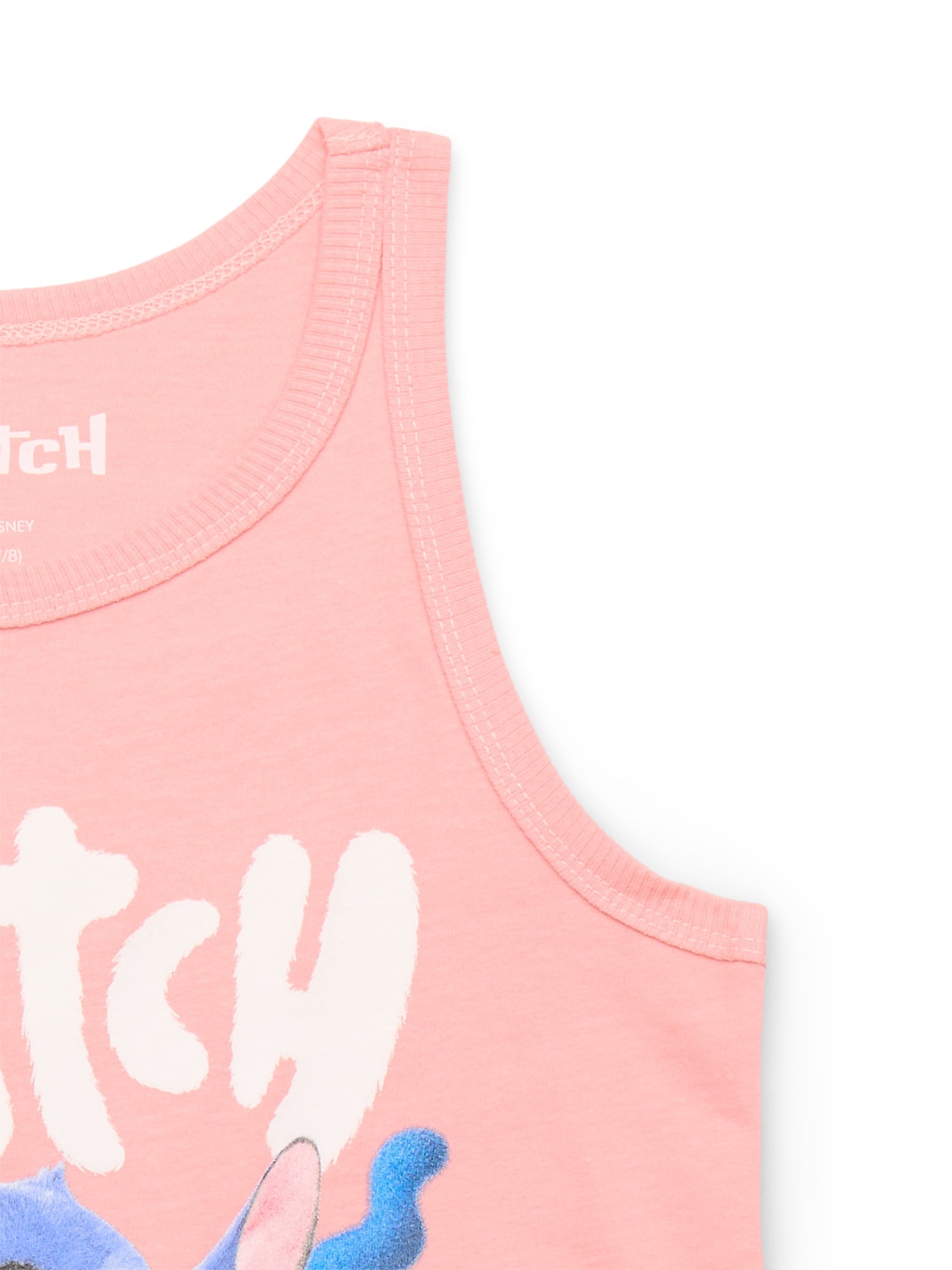 Disney Lilo & Stitch Live Action Girls Graphic Tank Top, Sizes 4-16