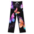 thumbnail image 3 of Dreamy Purple Butterfly Pattern (105)-1 Pajama Pants Loose Pajamas Female Breathable Home Trousers Leisure Sleeping Pants Large Size, 3 of 6