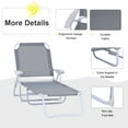 thumbnail image 3 of Outsunny Folding Chaise Lounge 4-Position Adjustable Lounge Chair, Gray, 3 of 9