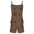 thumbnail image 3 of Sexy Pijama Conjunto para las Mujeres Gradiente Eslinga sin Mangas Tanque Empalme Pantalones Cortos Casual Pijamas Conjunto, Poliéster, 3 of 5