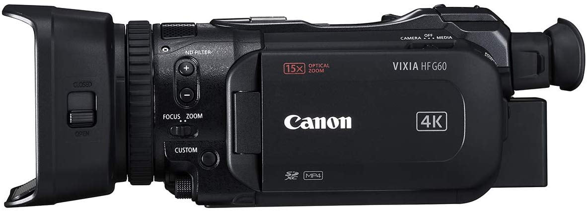 Black Canon VIXIA HF G60 4K Camcorder 
