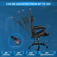 thumbnail image 5 of Dubbin Gaming Chair Office Chair High Back Computer Chair PU Leather Chair, Black, 5 of 6