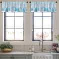 thumbnail image 3 of LALILO Kitchen Curtain Valance Beautiful Christmas Winter Rod Pocket Window Curtain 52"x 18" Set of 2, 3 of 5