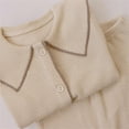 thumbnail image 4 of BOOMNY Baby Boys 2 Peice Pajamas Sets Solid Long Sleeve Buttons Sleepwear Tops Pants Pjs Set for Kids Cozy Loungewear Homewear, 4 of 5