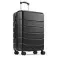 thumbnail image 2 of LIFERECORD Carry-On Luggage, 20 inch Hard Shell Rolling Suitcase for Travel Expandable Lightweight with Spinner Wheels TSA Lock, Black, 2 of 8