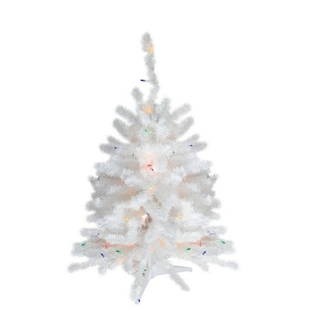 18\u0026quot; x 11\u0026quot; PreLit Snow White Artificial Christmas Tree 