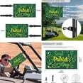 thumbnail image 6 of XYZCANDO Clover Golf Cart Seat Covers Golf Cart Steering Wheel Covers Golf Cart Flag 4 Set St. Patrick's Day Golf Cart Decor Club Car Seat Covers Steering Wheel Protector Mini Flags Green, 6 of 7