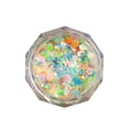 thumbnail image 2 of dianhelloya Nail Art Supplies 1 Box Nail Art Sequin Shiny Effect Luminous High Gloss Non-drop DIY Iridescent Firefly Style Glow-in-the-dark Nail Glitter Flash Party Supply, 2 of 8