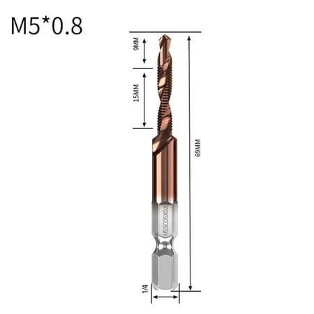 

Cobalt Tapping Drilling Integrated Composite Tap Tools For Mechanic Three-In-