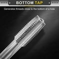 thumbnail image 3 of Uxcell Hand Taper Tap 7/16-20 UNF 2B Left Hand Thread Taper Style Taps Straight Flute Screw Tapping Threading Tool, 3 of 6