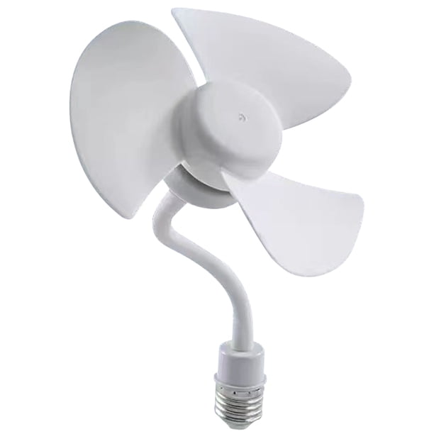 Mini Ventilador Techo LED Extensor Manguera Bombilla Con Lámpara Casquillo E27